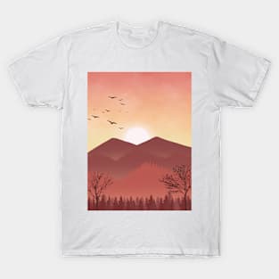 Mountain sunset T-Shirt